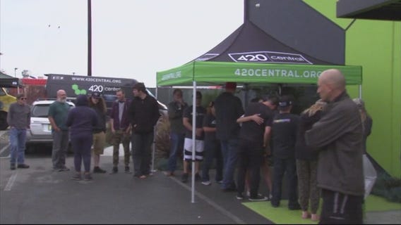 Legal marijuana sales in California