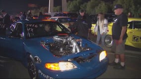 Street racers gather at Irwindale Speedway for legal racing