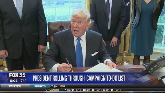 President Trump reversing several Obama orders
