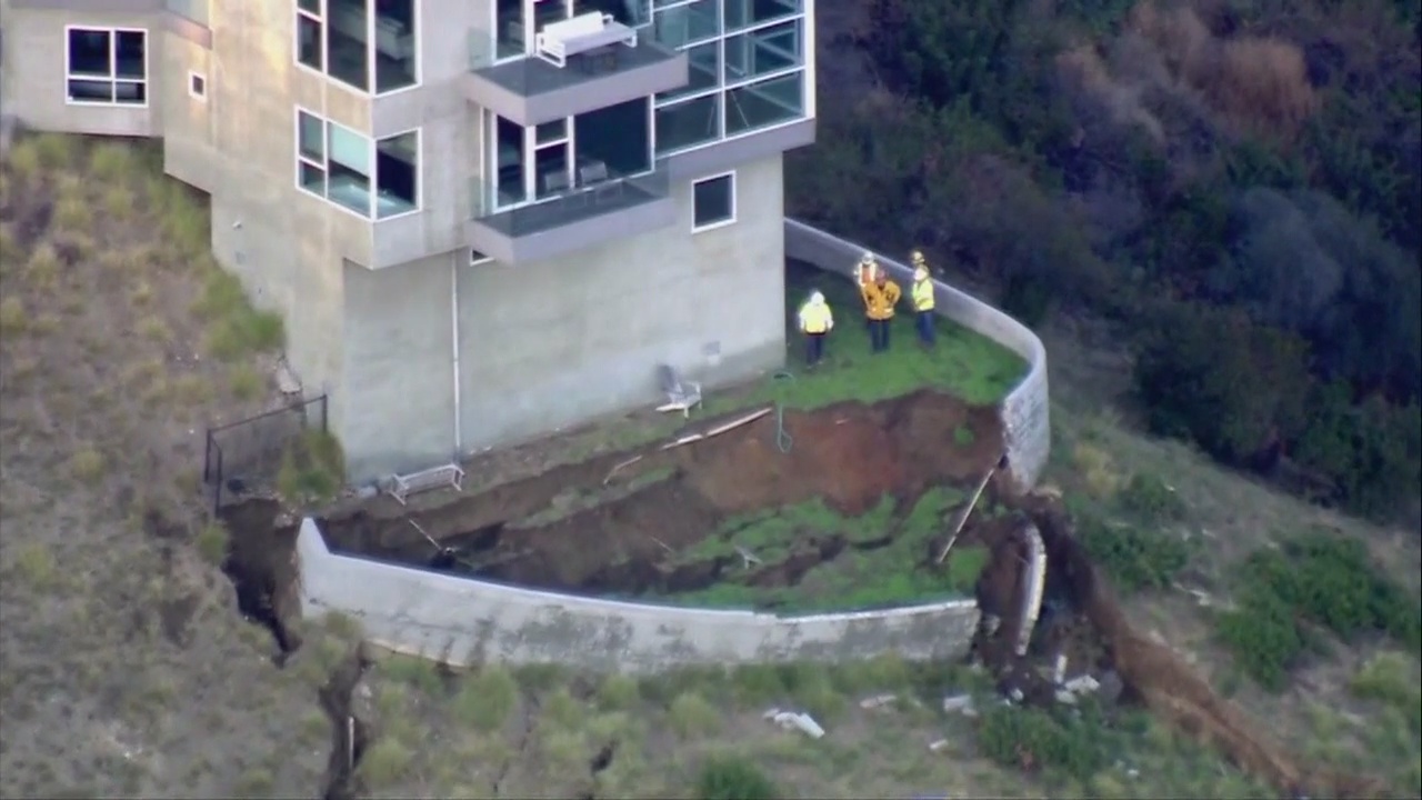 Landslide leaves malibu home red-tagged over safety concerns
