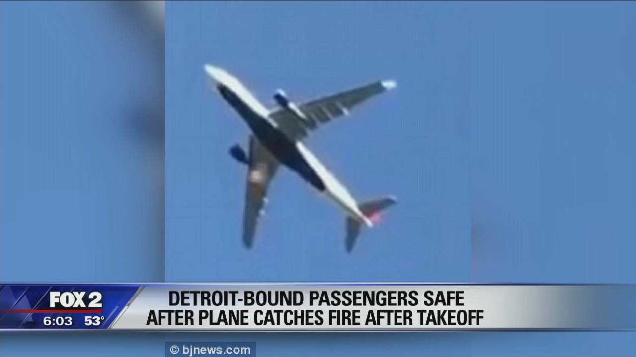 Plane engine fire forces emergency landing