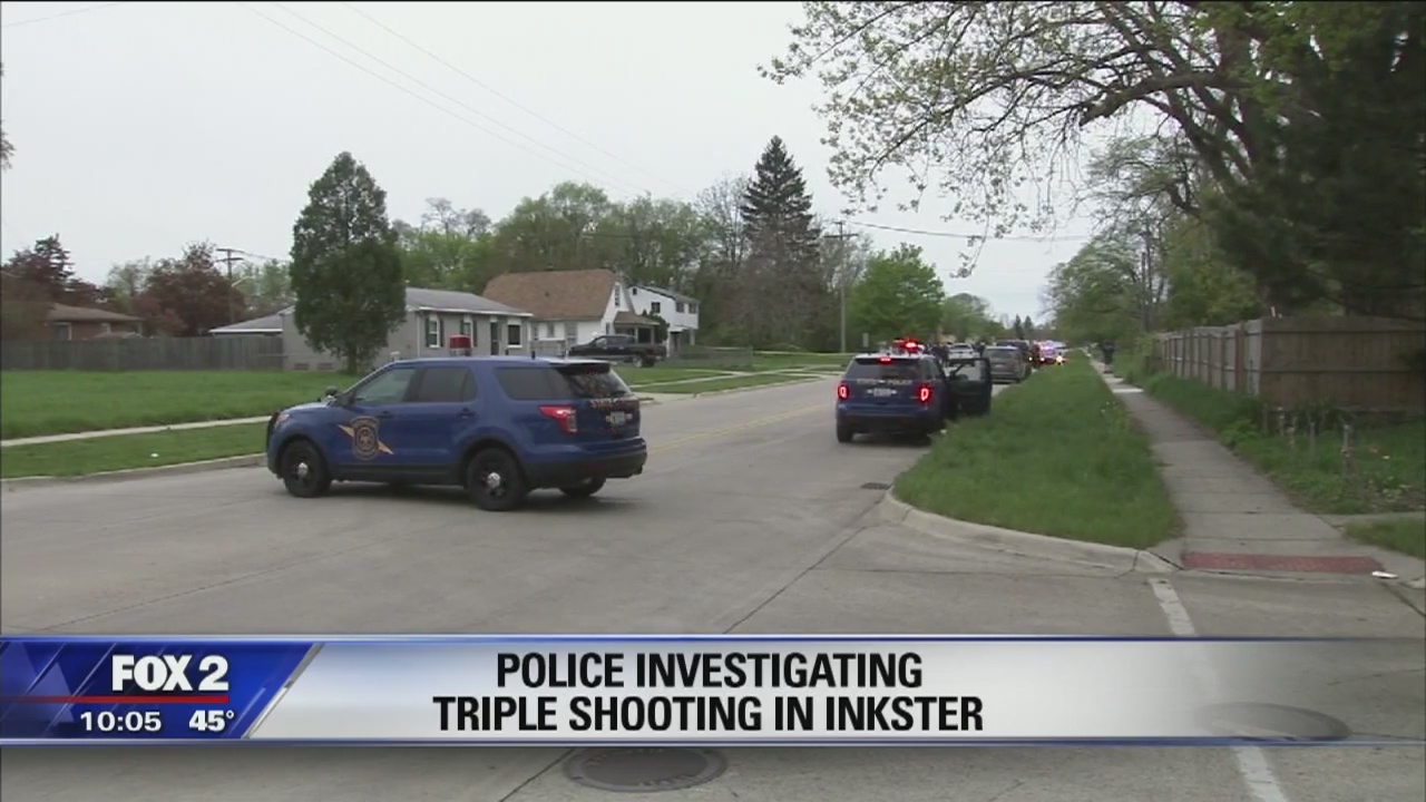 Triple shooting, 1 person shot in face