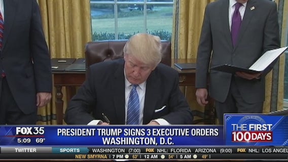 Trumps signs more executive orders