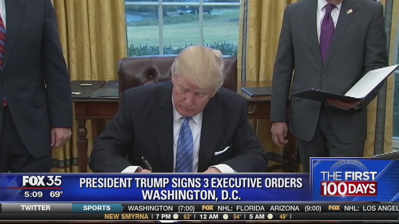 Trumps signs more executive orders