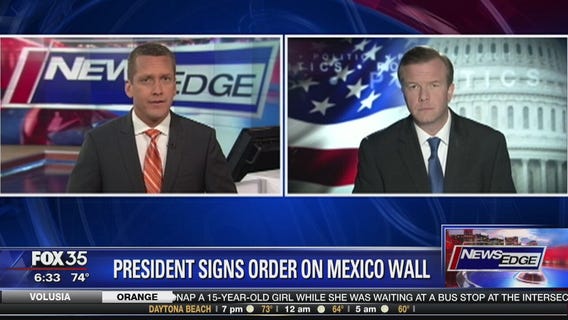 Trump signs order on Mexico wall
