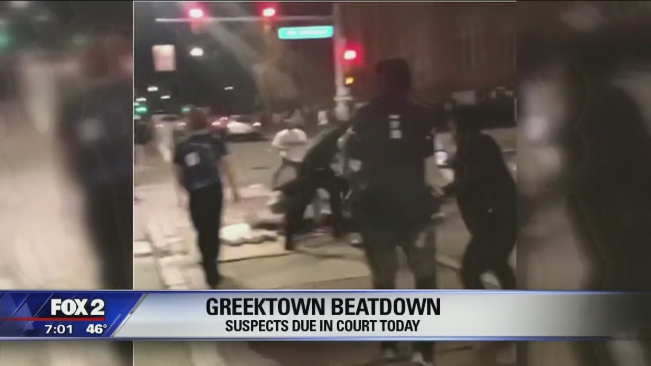 Four men suspected in Greektown beating due in court Thursday