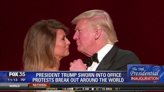 Trump inaugurated amid protests