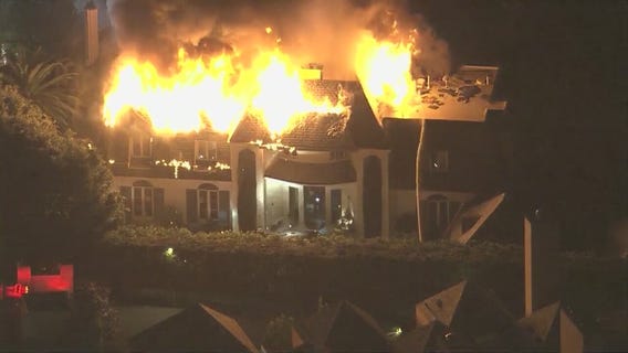 At least 100 firefighters battled blaze at $18 million Bel-Air mansion