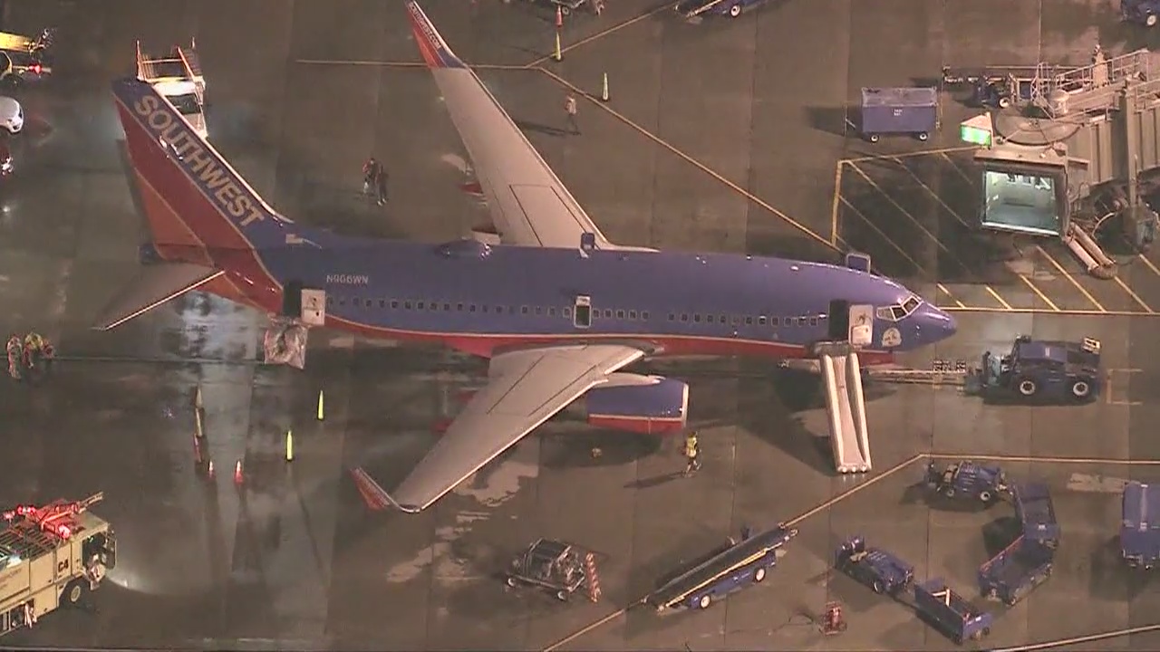 Southwest plane evacuated in Orange County