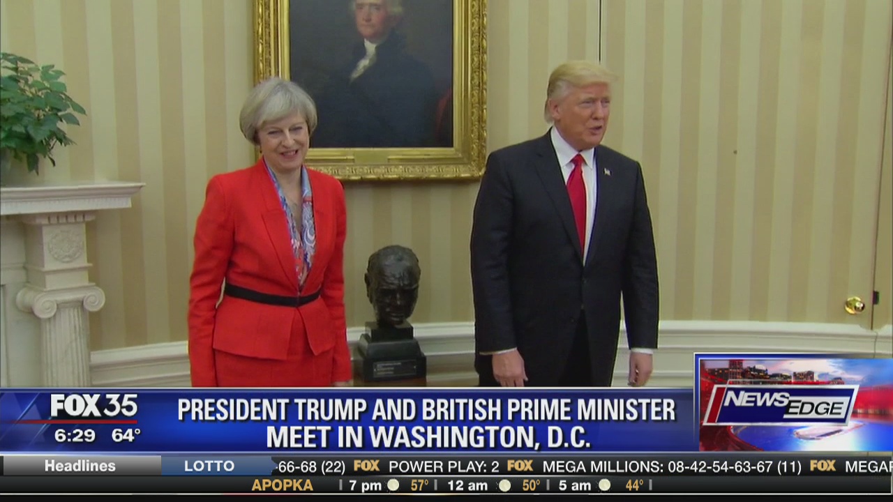 President Trump meets with British PM