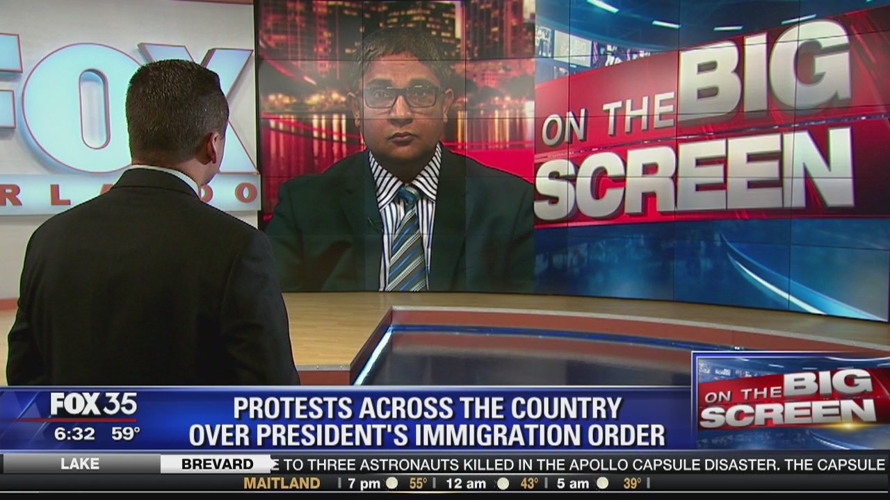 Protests erupt over Trump immigration order