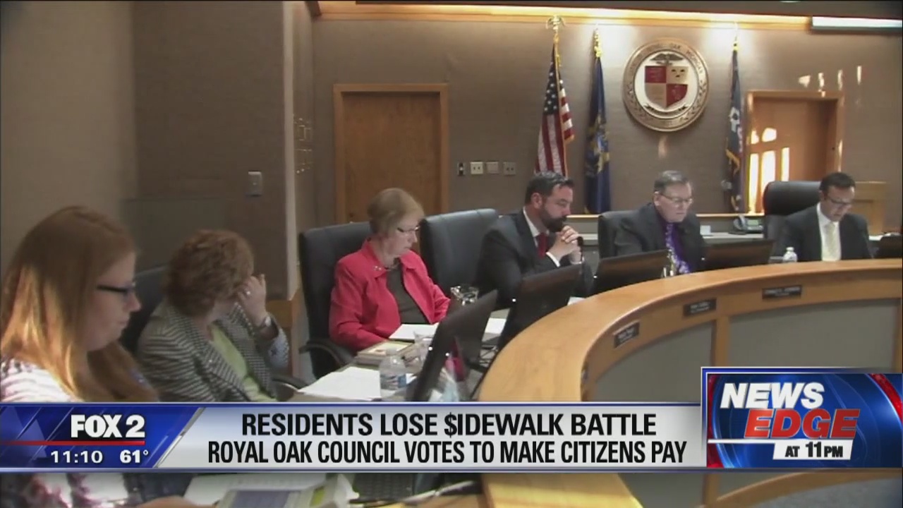 Some Royal Oak residents forced to pay thousands for new sidewalks