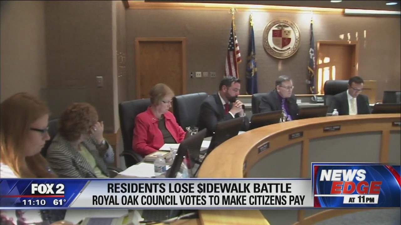 Royal Oak passes plan for new sidewalks, pulling thousands from homeowners' pockets