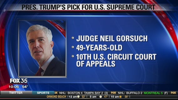 Trump nominates Gorsuch for Supreme Court
