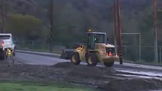 Rain triggers several different mudslides in Burbank
