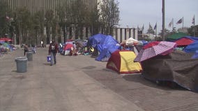 Santa Ana city officials plan to remove homeless near Civic Center