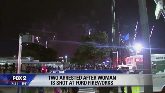 2 shooting incidents during fireworks in downtown Detroit