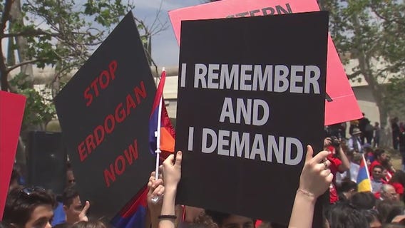 Genocide march in Hollywood