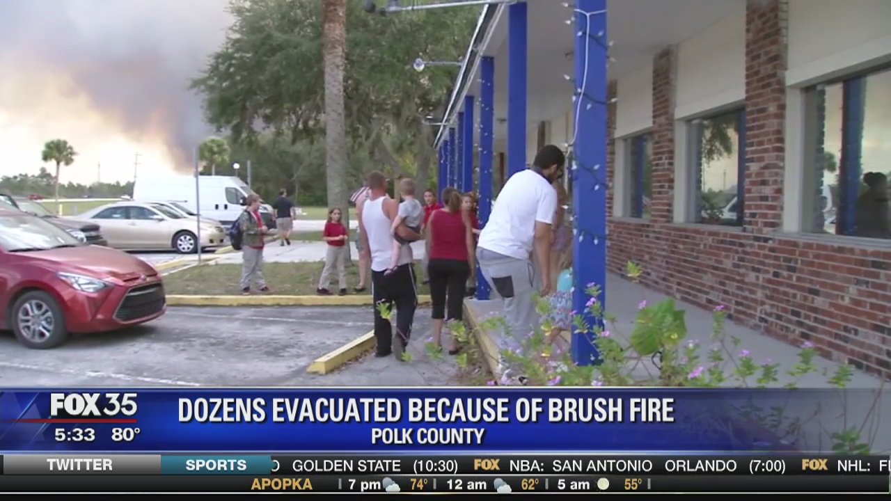 Fire forces evacuations in Polk County