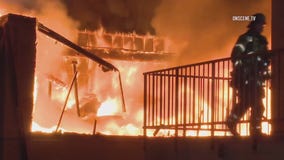 Flames ravage storage facility in Laguna Hills