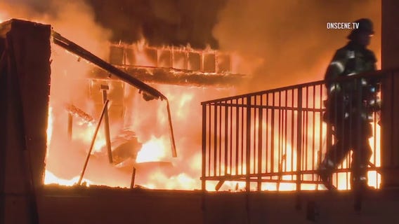 Flames ravage storage facility in Laguna Hills