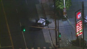 Officers crash while pursuing stolen U-Haul