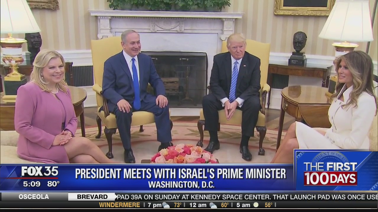 President Trump meets with Israeli leader