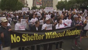 Homeless shelter protests