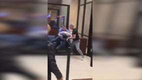 Suspect armed with knife caught on video in bank robbery attempt