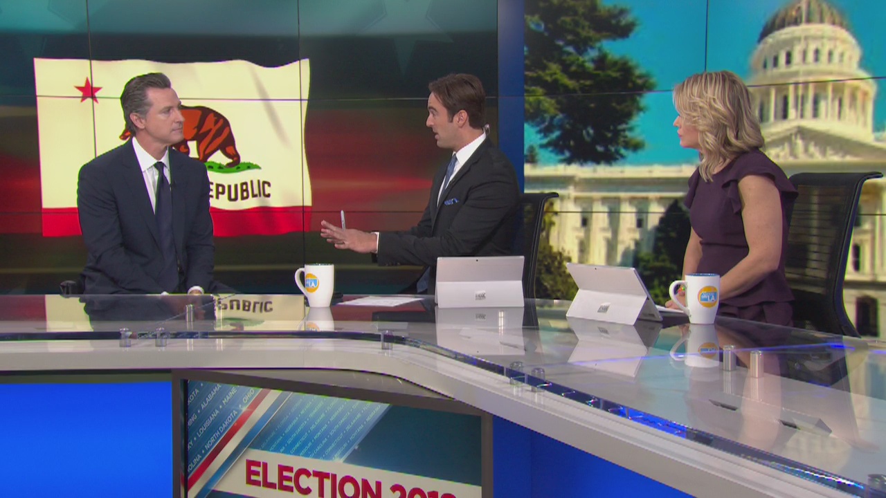 Candidate for California Governor Gavin Newsom