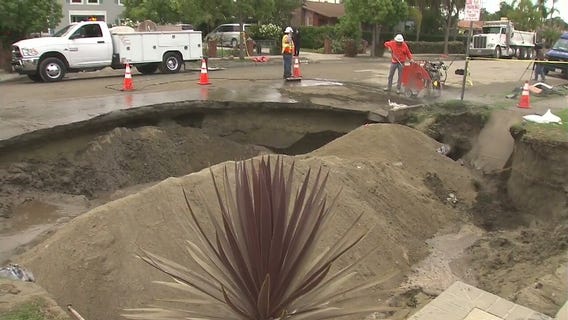 SUV crash causes power and water outage in Downey