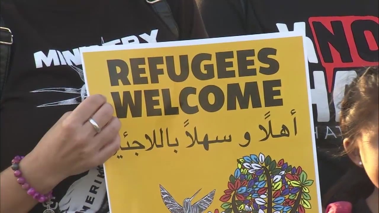 Separated immigrant families vigil in Orange