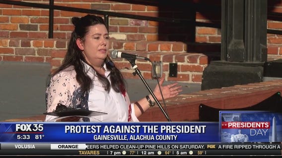 Protests in Gainesville on President's Day