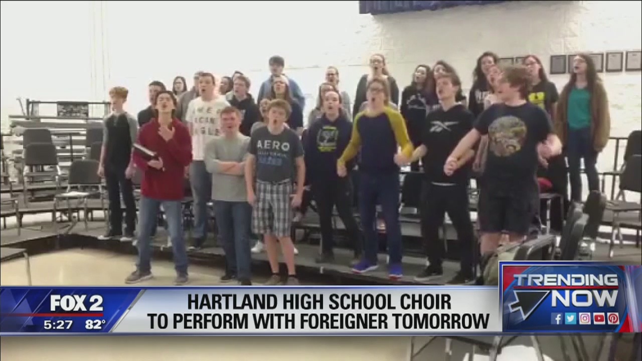 Hartland HS choir to perform with Foreigner at tonight's concert