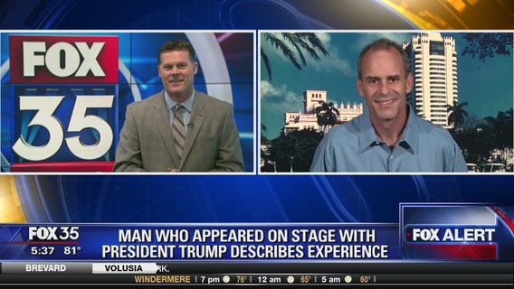 Florida man called on stage with President Trump