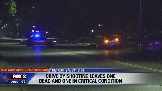 Drive-by shooting at stoplight kills 1, critically injures another