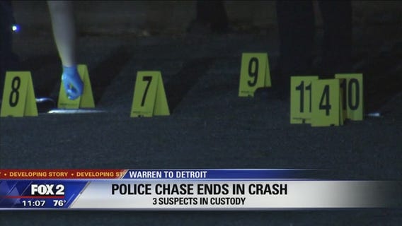 3 arrested after bakery break-in, shooting and chase in Warren