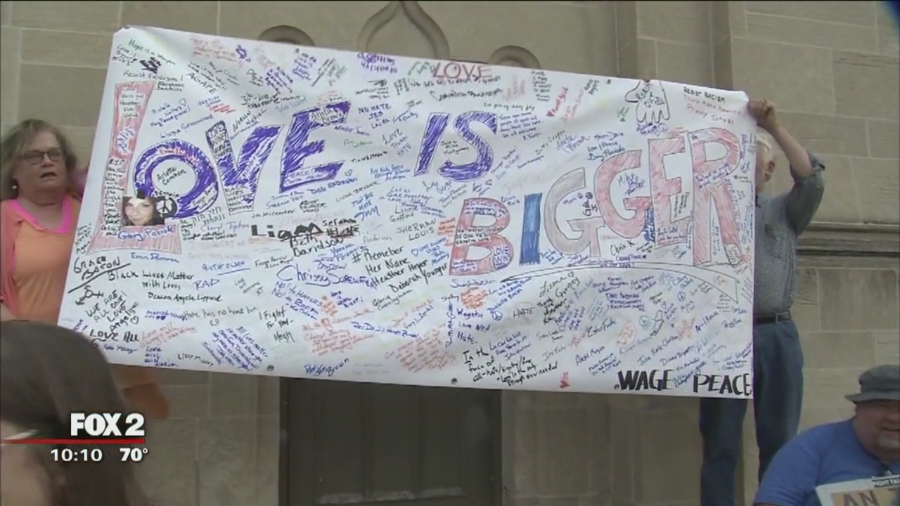 'Love is Bigger' rally in Ferndale
