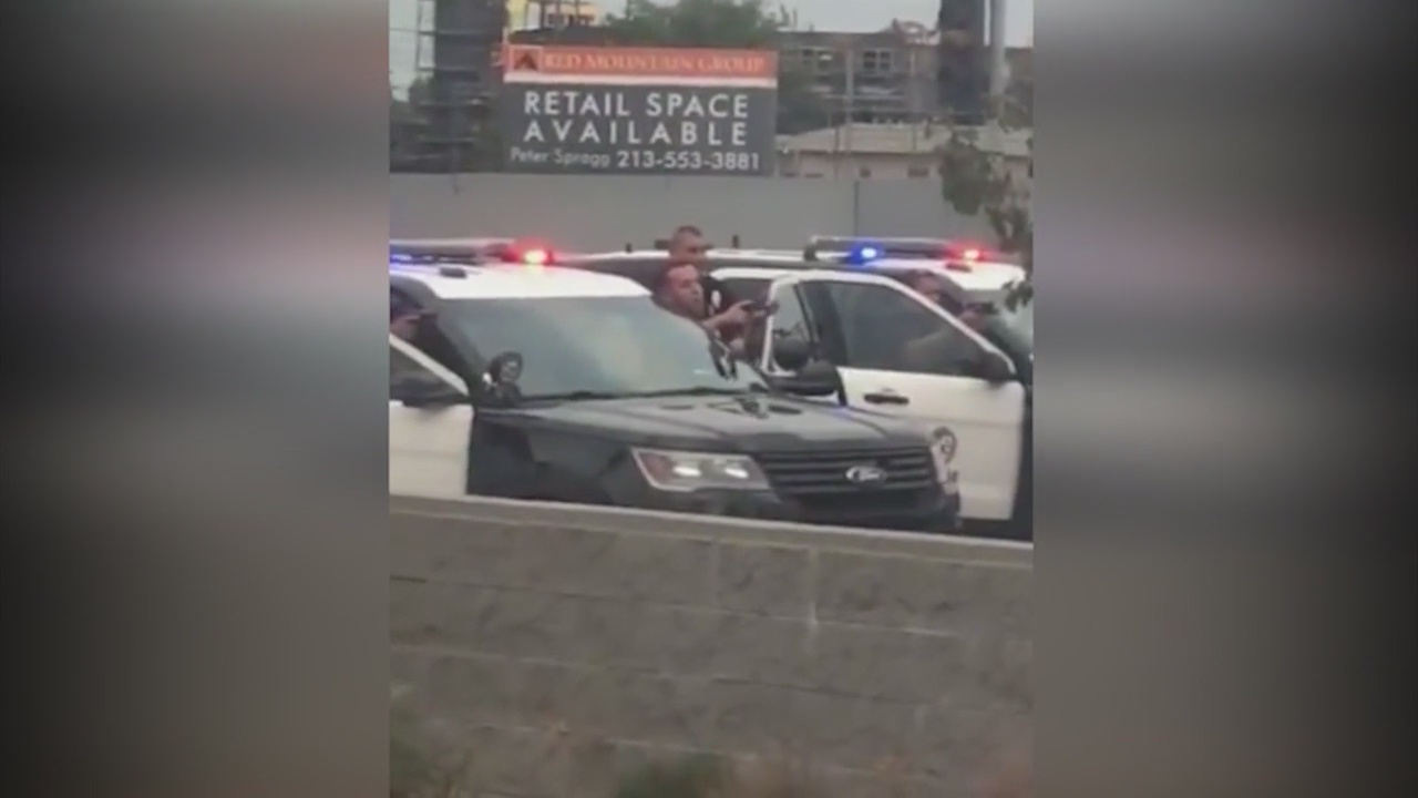 Video of woman arrested at gunpoint