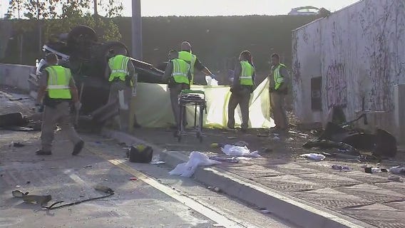 1 killed in off-ramp crash in West Los Angeles