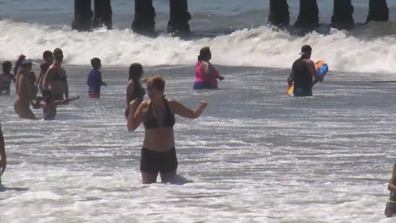 Extreme heat and high surf today in Southern California