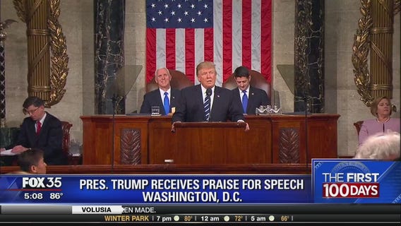 Trump receives partisan praise and criticism for address