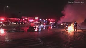 2 killed, man arrested in crash on 605 Freeway in Norwalk