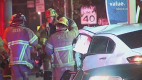 Road rage crash in Santa Ana