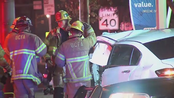 Road rage crash in Santa Ana