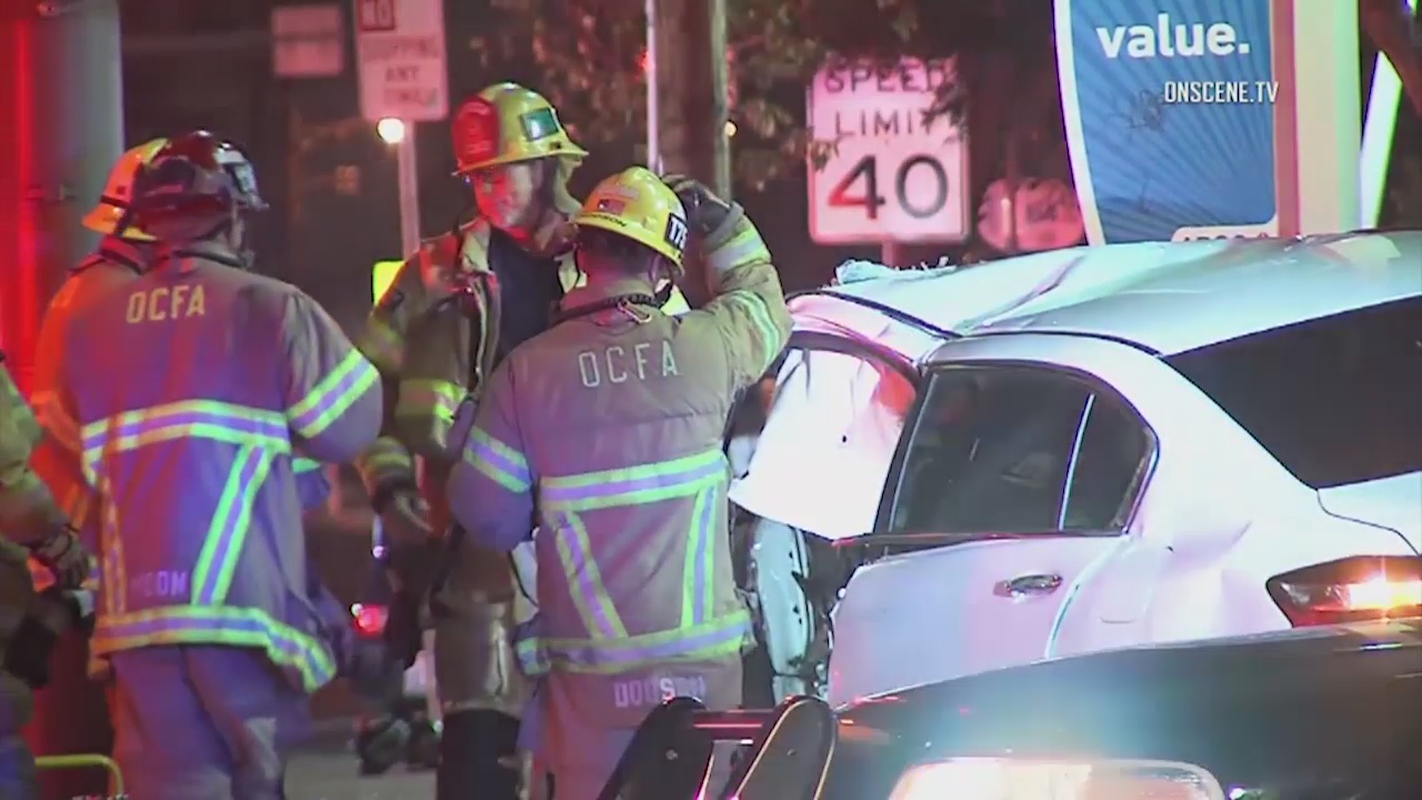 Road rage crash in Santa Ana