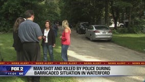 Waterford police shoot, kill barricaded man who charged at officer
