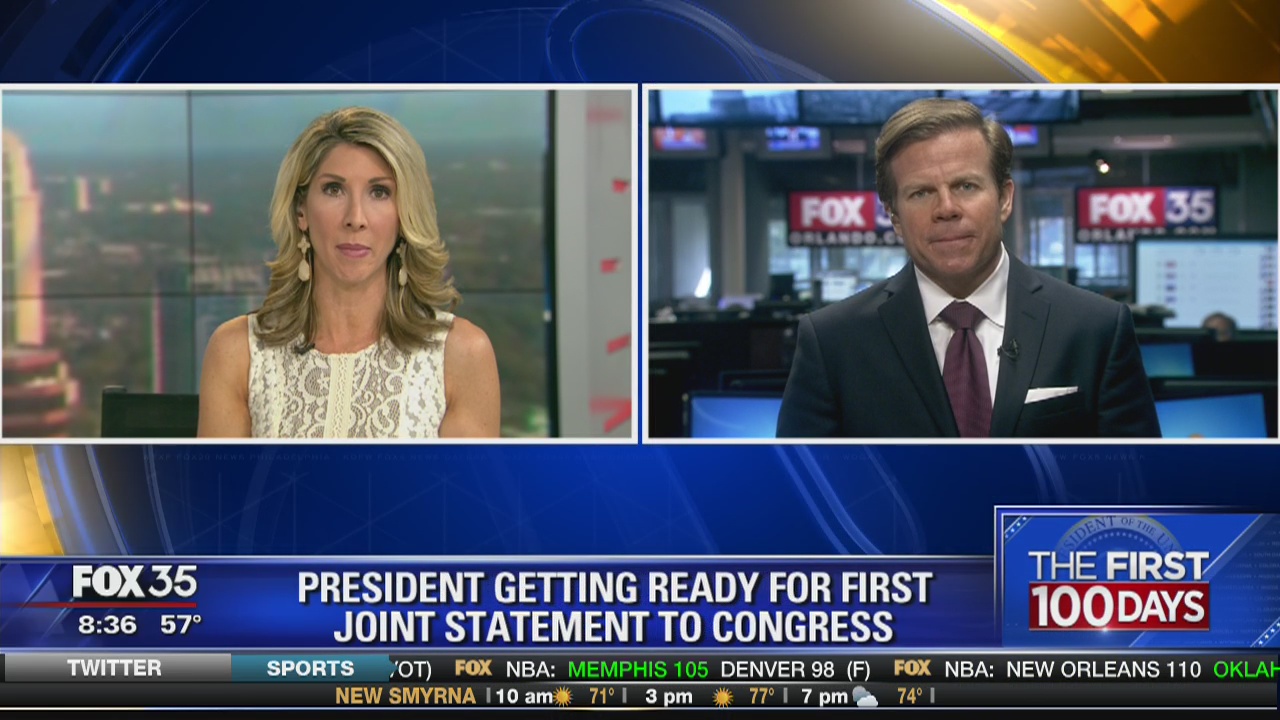 President getting ready for first joint statement to congress