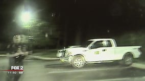 Romulus PD look for suspect who stole police cruiser