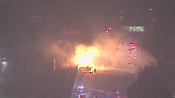 Fatal crash prompts closure of 105 Freeway for hours in Hawthorne